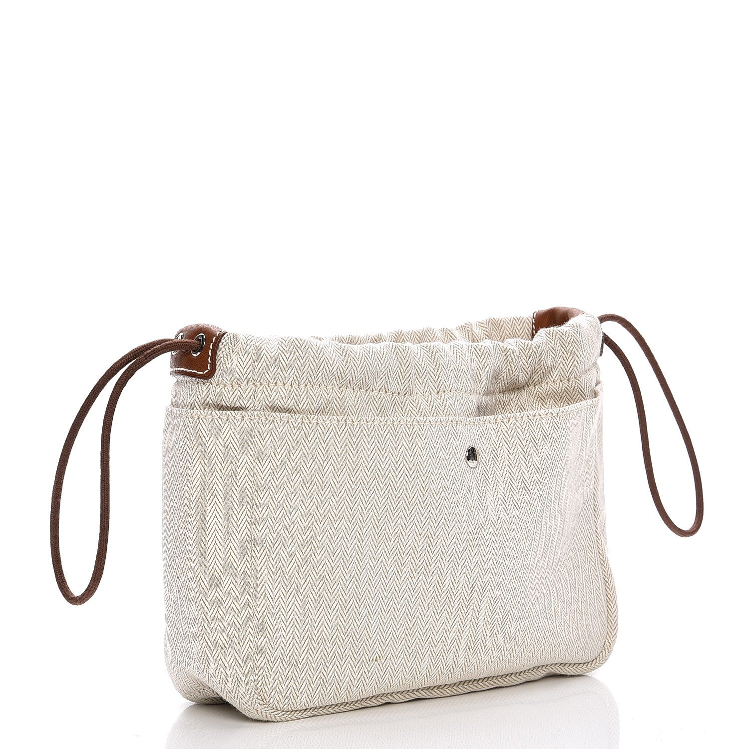 Hermes Canvas Barenia Fourbi 20 PM Pouch Naturel Fauve 3 of 6