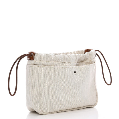 Hermes Canvas Barenia Fourbi 20 PM Pouch Naturel Fauve 3 of 6