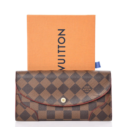 Louis Vuitton Damier Ebene Caissa Wallet Cherry 8 of 8