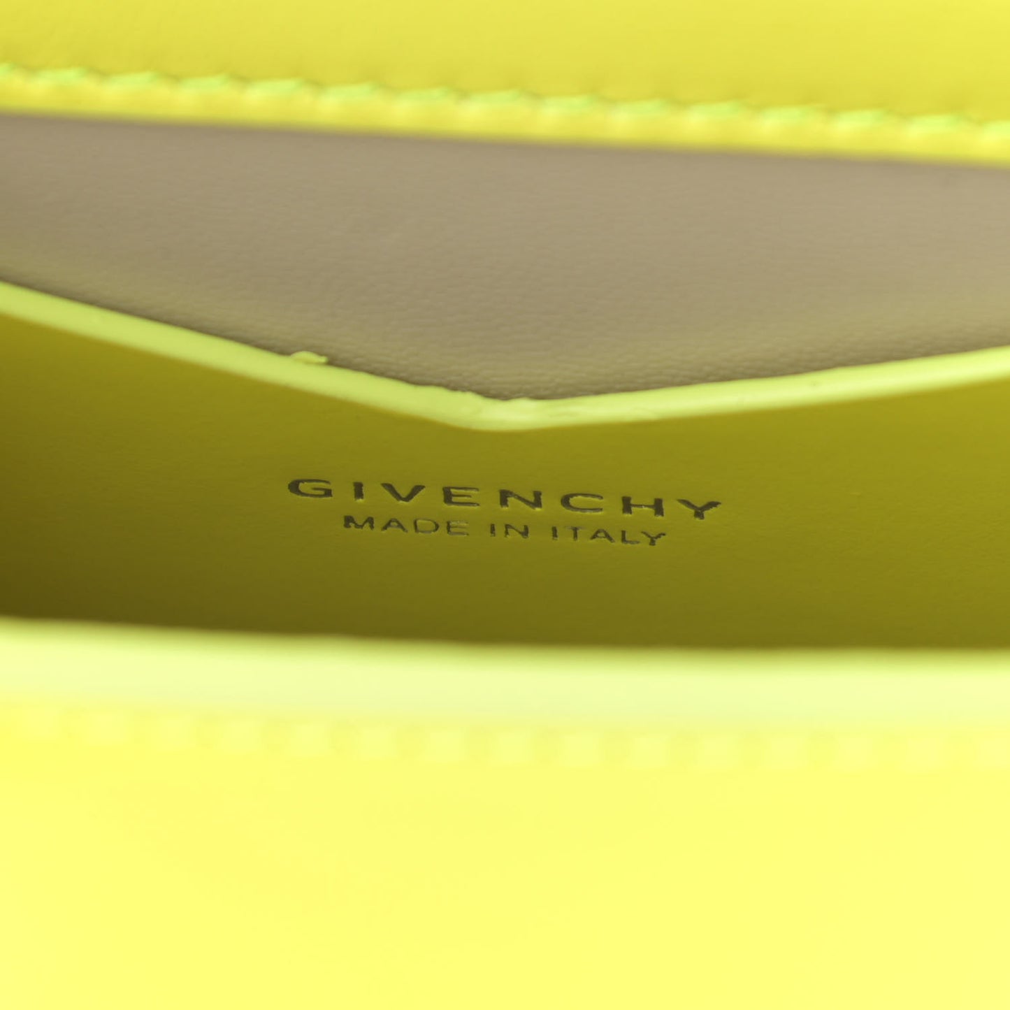 Box Calfskin Mini 4G Vertical Bag Fluo Yellow