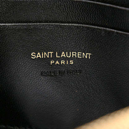 Saint Laurent Grain De Poudre Matelasse Monogram Mini Lou Camera Bag Dark Natural 6 of 11