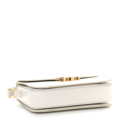 Celine Shiny Calfskin Medium Triomphe White 4 of 13