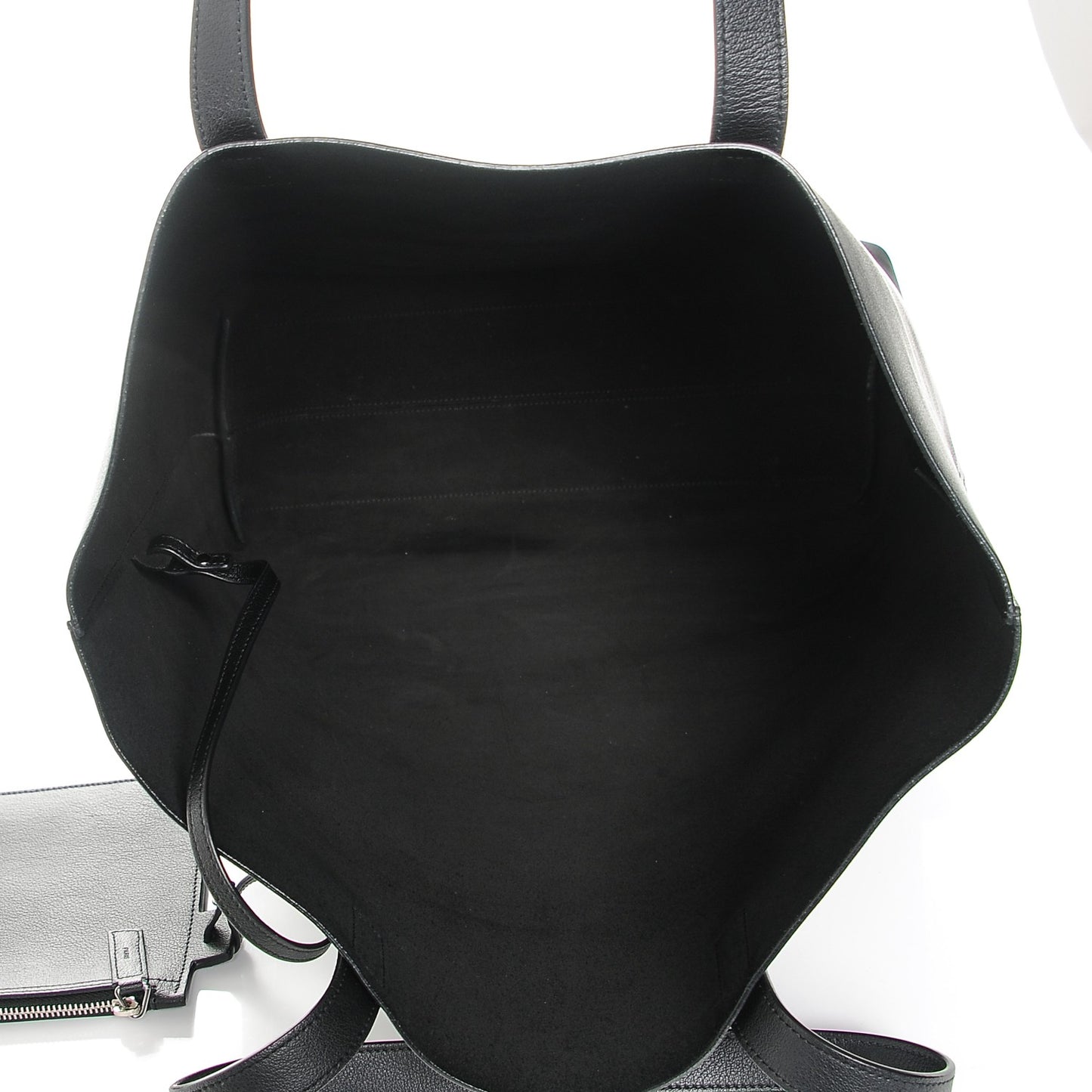 Calfskin Shopping Tote Black