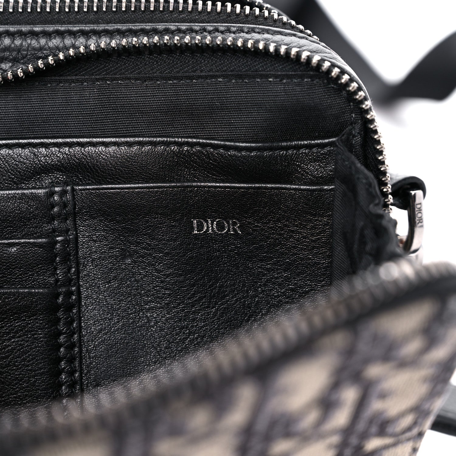 Christian Dior Oblique Pouch Navy Blue 7 of 17