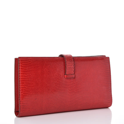 Hermes Lizard Bearn Gusset Wallet 3 of 7