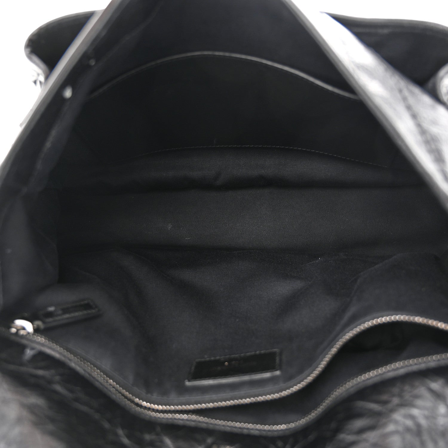 Saint Laurent Crinkled Calfskin Matelasse Monogram Large Niki Chain Satchel Black 5 of 12