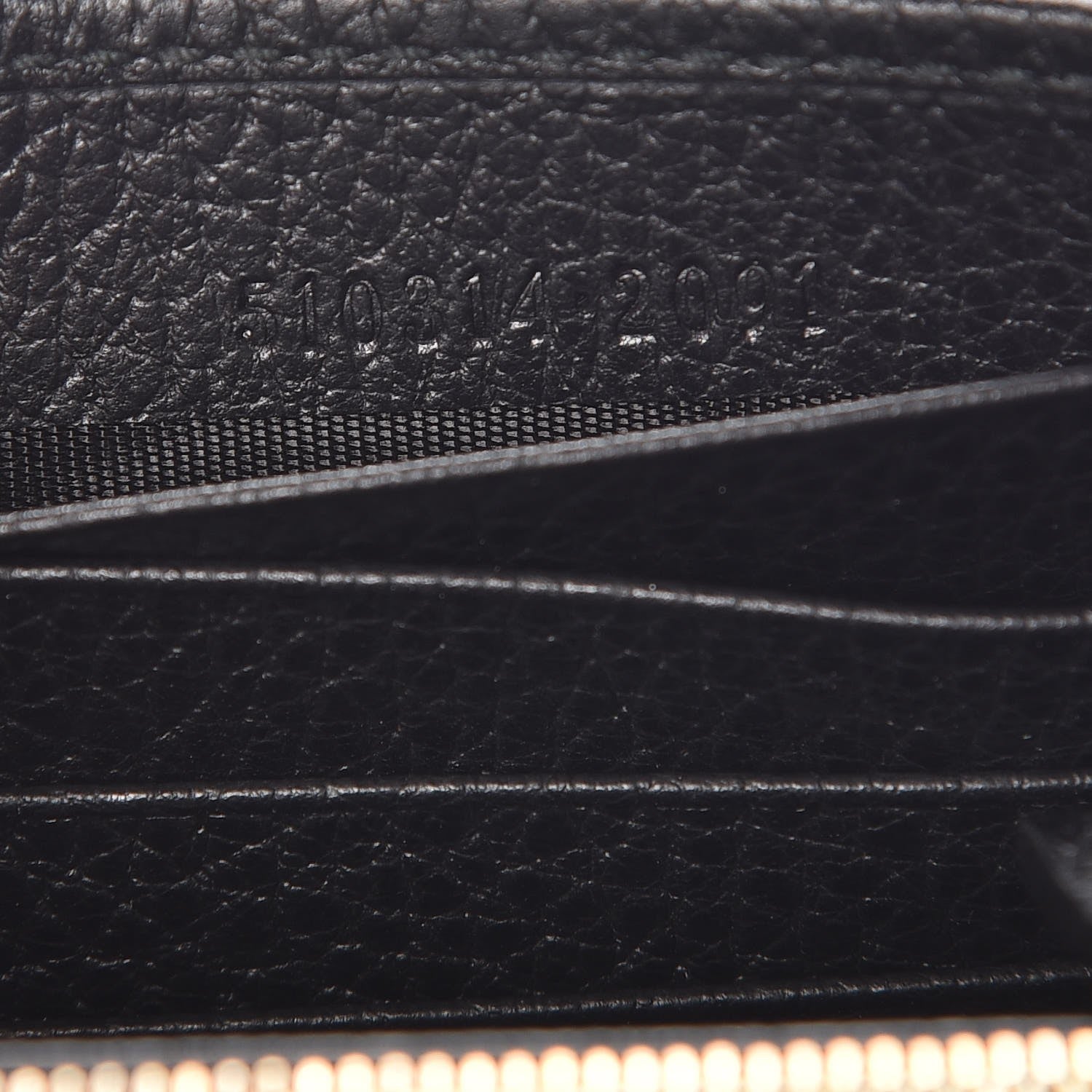 Gucci Dollar Calfskin Interlocking G Chain Wallet Black 7 of 8