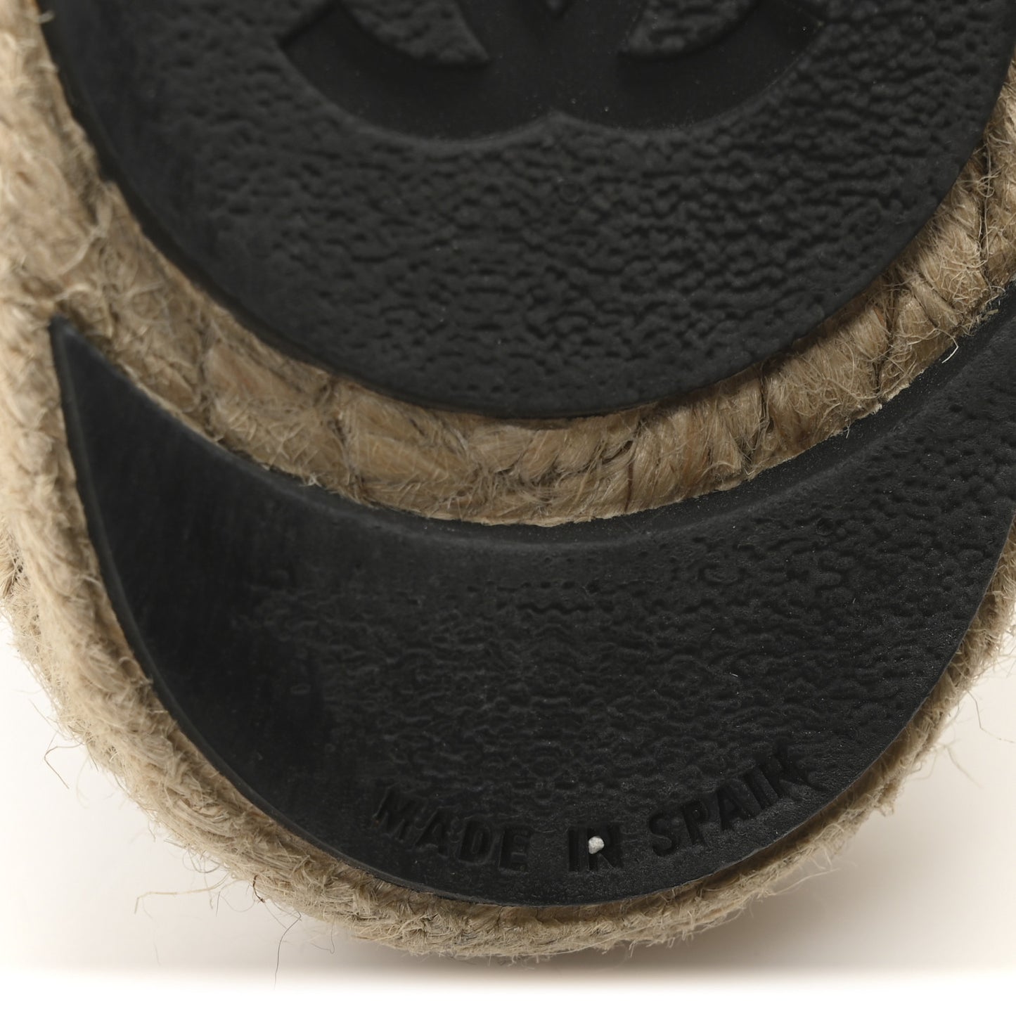 Wool Laminated Lambskin CC Slide Sandals 41 Black Gold