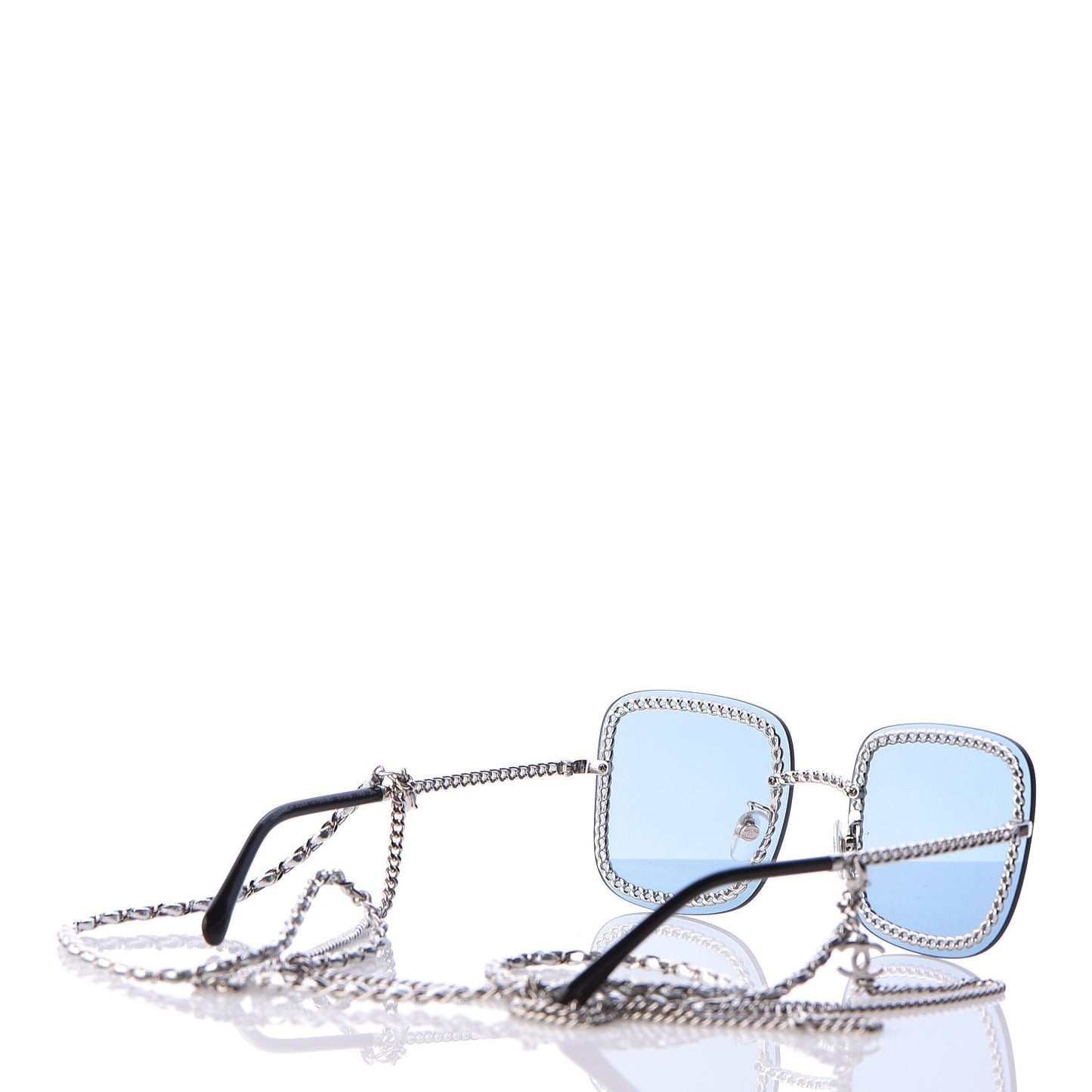Chain Square Sunglasses 4244 Blue