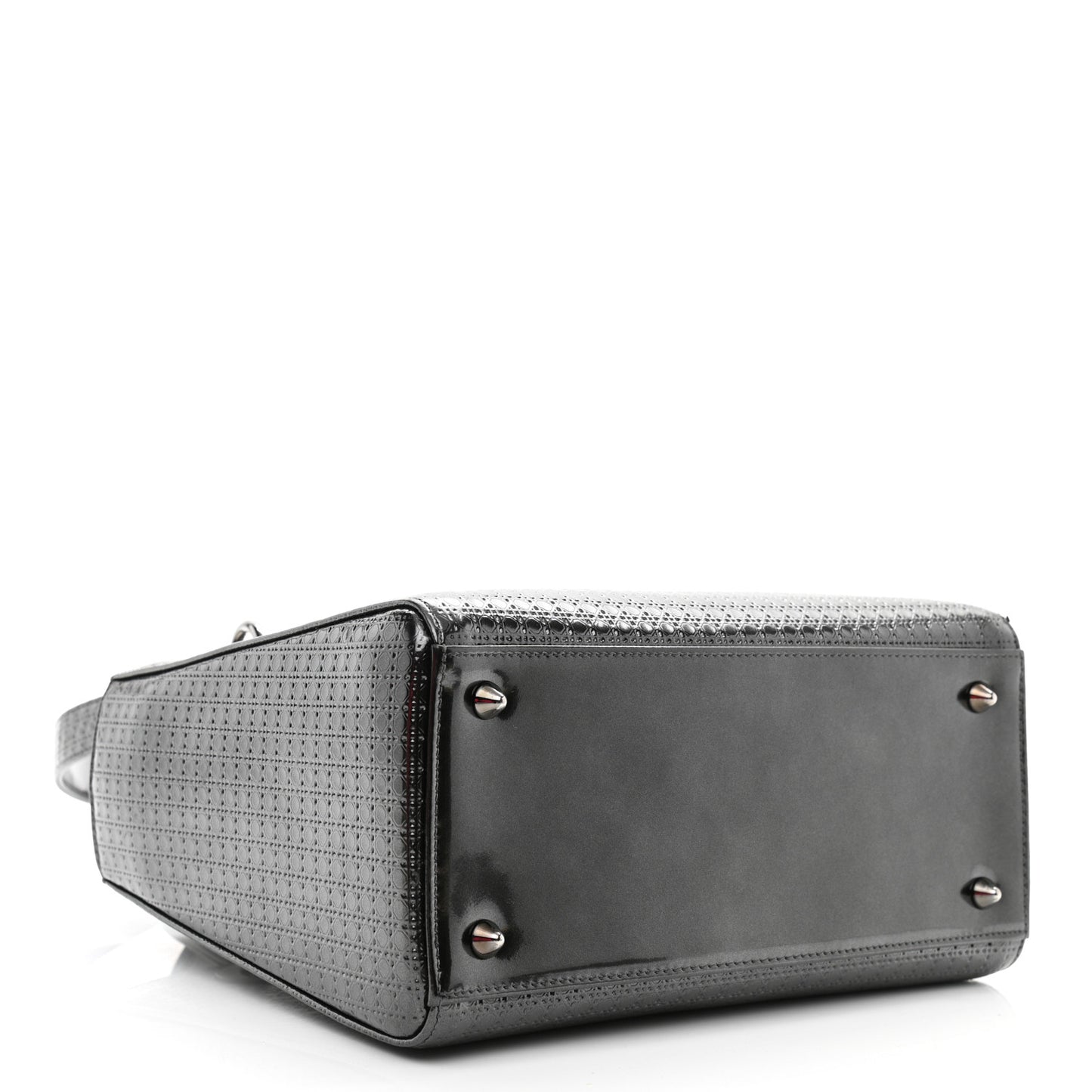 Patent Micro-Cannage Medium Lady Dior Onyx Black