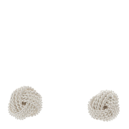 Tiffany Sterling Silver Twist Knot Earrings 1 of 4