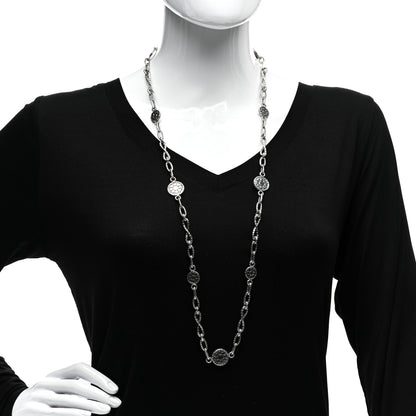 John Hardy Sterling Silver Dot Station Chain Necklace 2 of 4