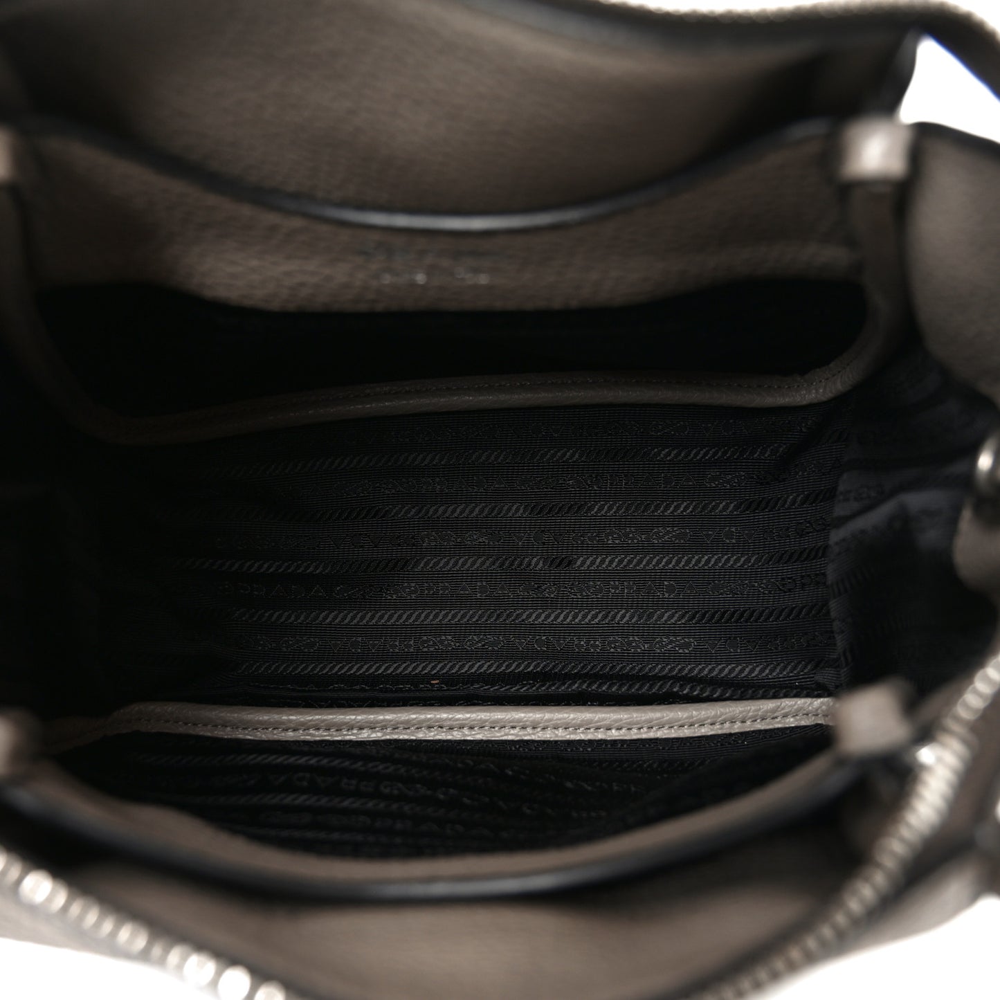 Vitello Daino Soft Small Zippered Top Handle Bag Argilla