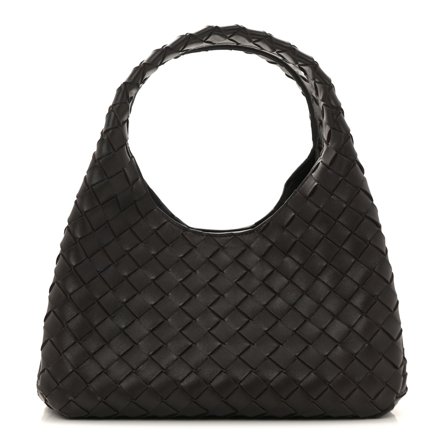 Nappa Intrecciato Small Campana Shoulder Bag Fondant
