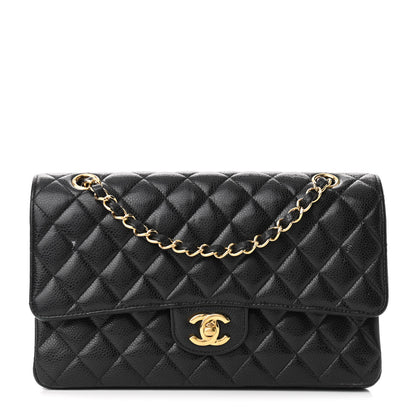 Chanel Caviar Quilted Medium Double Flap Black 1 of 13