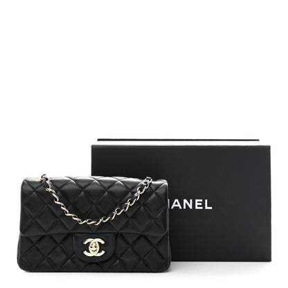 Chanel Lambskin Quilted Mini Rectangular Flap Black 11 of 11