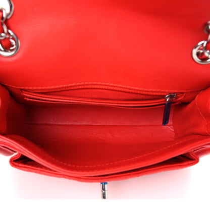 Chanel Lambskin Quilted Small Geometric Flap Red 5 of 12