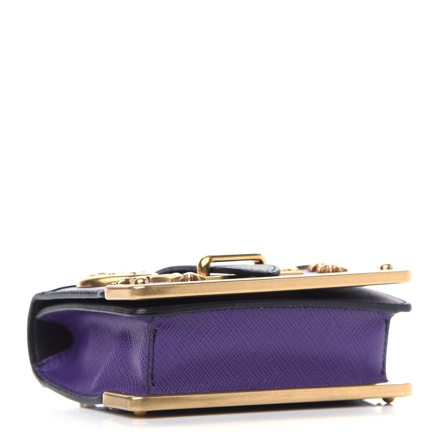 Saffiano Astrology Mini Cahier Bag Viola Black