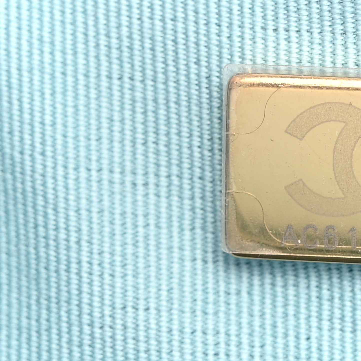 Iridescent Caviar Quilted Mini My Perfect Flap Light Blue