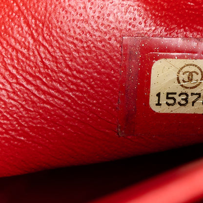 Chanel Lambskin Quilted Maxi Double Flap Red 8 of 13