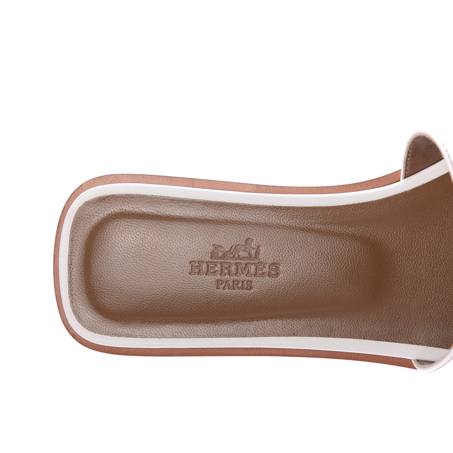 Box Calfskin Oran Sandals 36.5 White