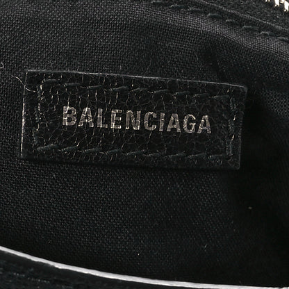 Balenciaga Agneau Classic Hardware S City Logo Strap Black White 7 of 12