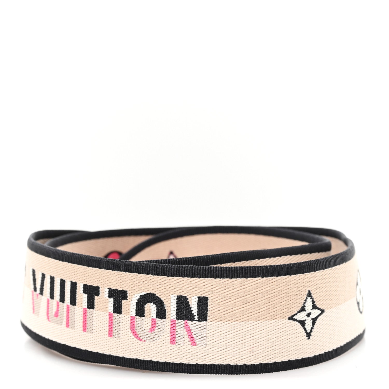 Louis Vuitton Jacquard Diane Shoulder Strap Black 2 of 3