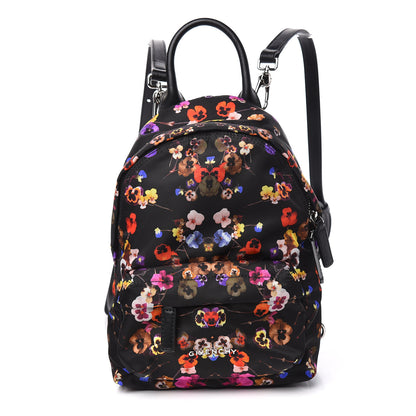Givenchy Tech Twill Nylon Pansy Print Nano Backpack Multicolor 1 of 10