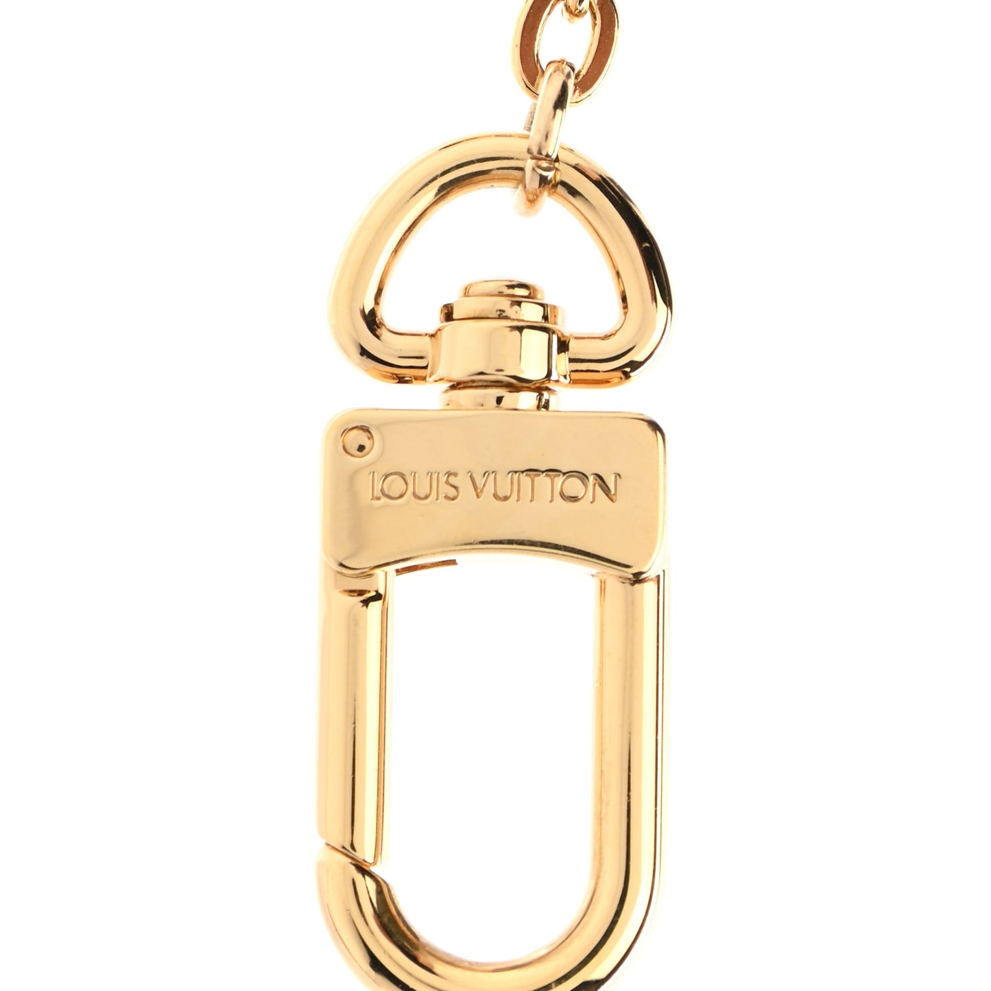 Brass Monogram Blooming Flowers Bag Charm Key Holder Rose Ballerine