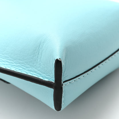 Loewe Calfskin Elephant Pouch Crossbody Bag Light Blue 8 of 9