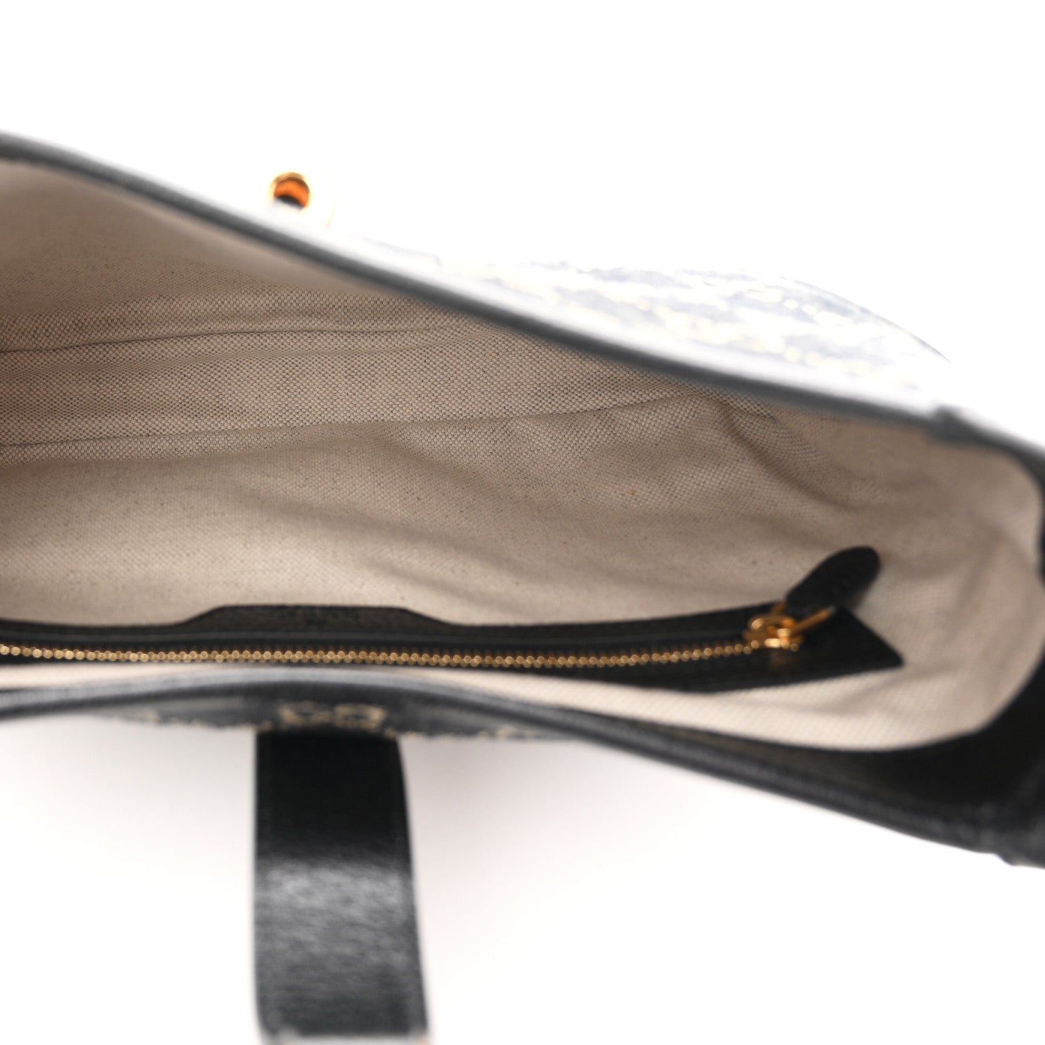 Gucci Jacquard Denim GG Monogram Small Jackie 1961 Hobo Black Ivory 5 of 10