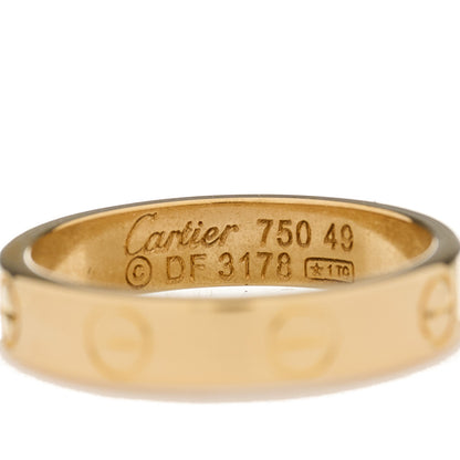 Cartier 18K Yellow Gold 3.5mm LOVE Wedding Band Ring 49 5 3 of 4