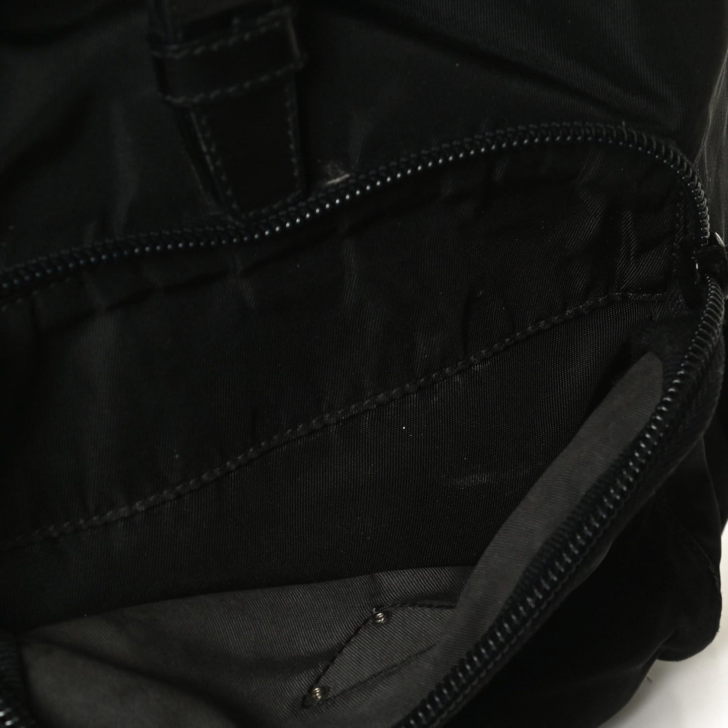 Tessuto Nylon Vela Cinch Backpack Black