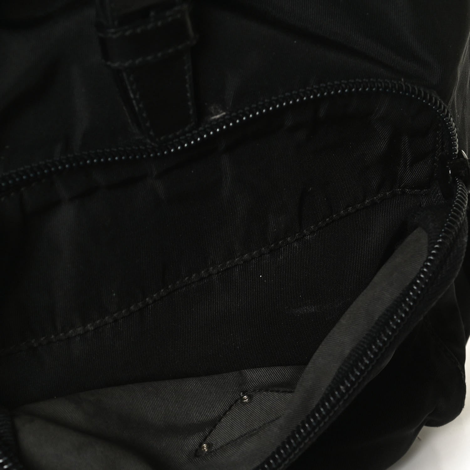 Prada Tessuto Nylon Vela Cinch Backpack Black 17 of 17