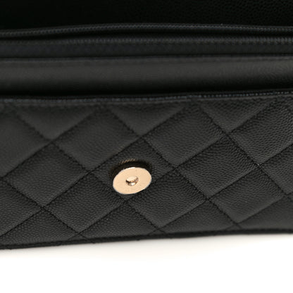 Chanel Caviar Quilted Wallet With Charms On Chain WOC Black 14 of 15
