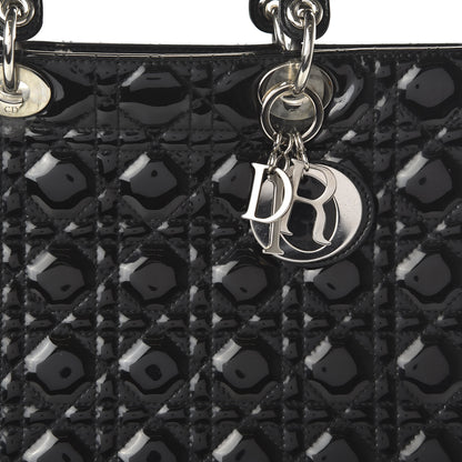 Christian Dior Patent Cannage Large Lady Dior Black 9 of 9