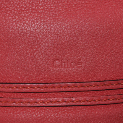 Chloe Calfskin Small Marcie Satchel Fetish Red 5 of 9