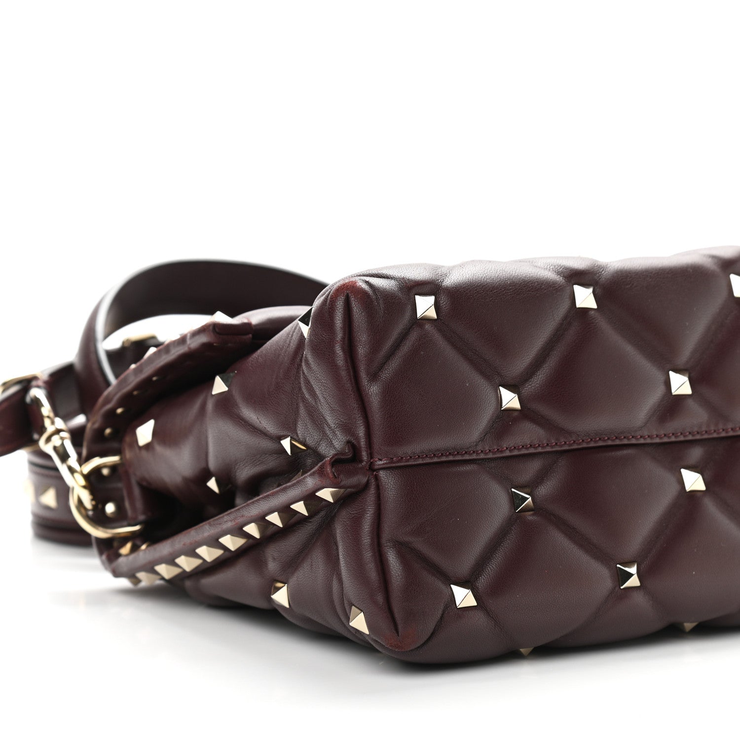 Valentino Garavani Nappa Medium Candystud Top Handle Bag Rubin 8 of 11