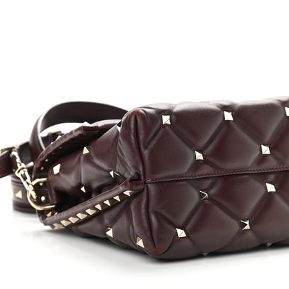 Valentino Garavani Nappa Medium Candystud Top Handle Bag Rubin 8 of 11