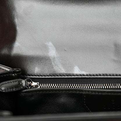 Gucci Boarded Dyana Lux Calfskin Web Monochrome Medium Bamboo 1947 Top Handle Bag Black 11 of 11