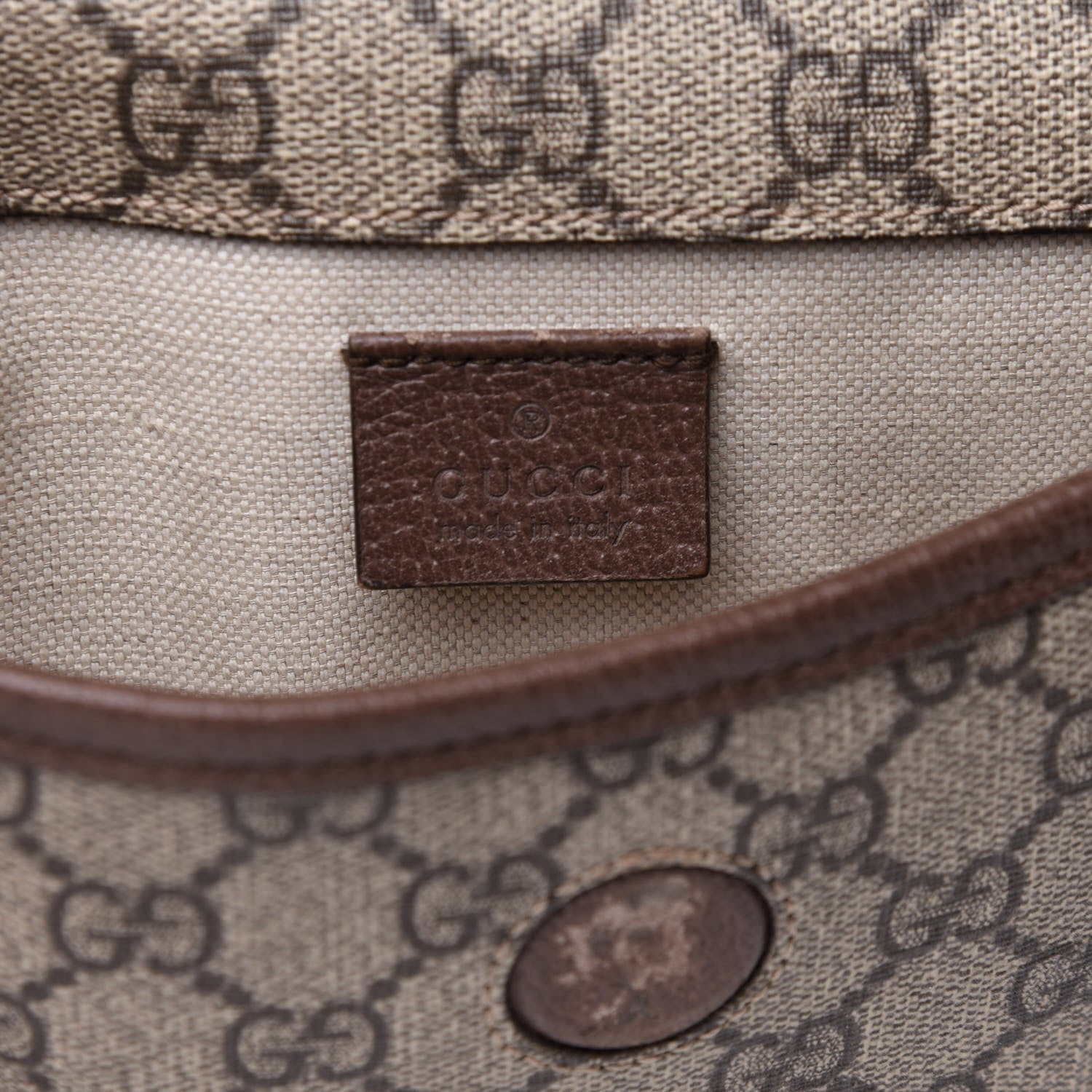 Gucci GG Supreme Monogram Neo Vintage Web Belt Bag Brown 5 of 11