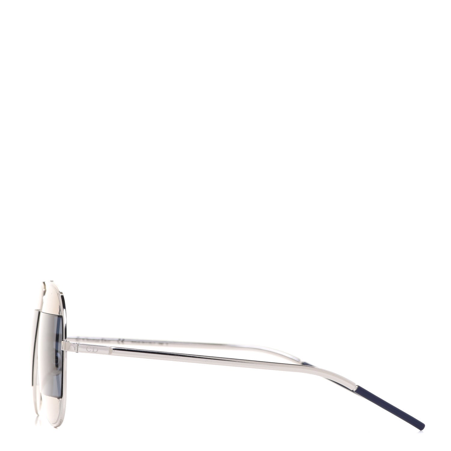 Christian Dior Split 1 Aviator Sunglasses Blue Silver 3 of 8