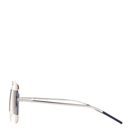 Christian Dior Split 1 Aviator Sunglasses Blue Silver 3 of 8