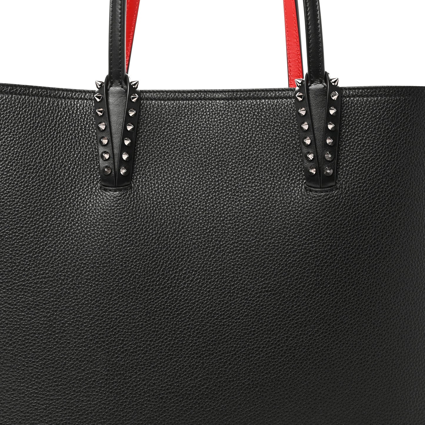 Calfskin Spikes East West Cabata Tote Black