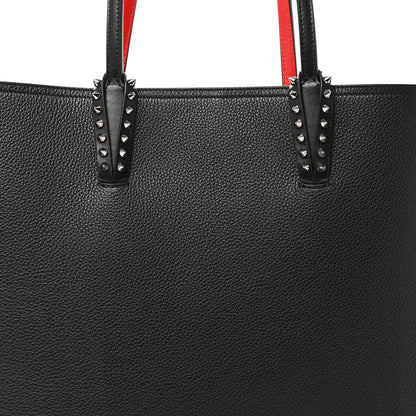 Christian Louboutin Calfskin Spikes East West Cabata Tote Black 9 of 11