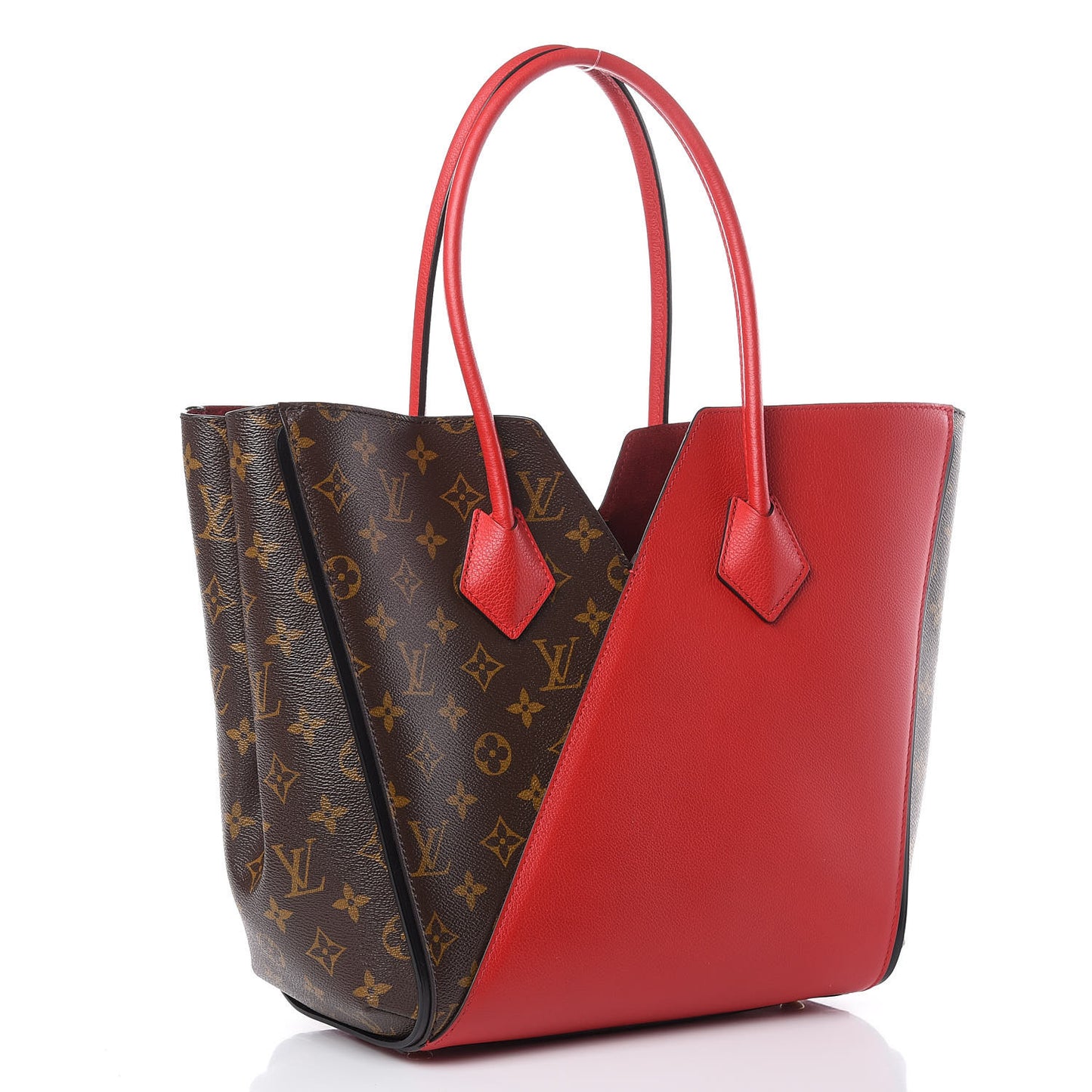 Calfskin Monogram Kimono Tote Cherry