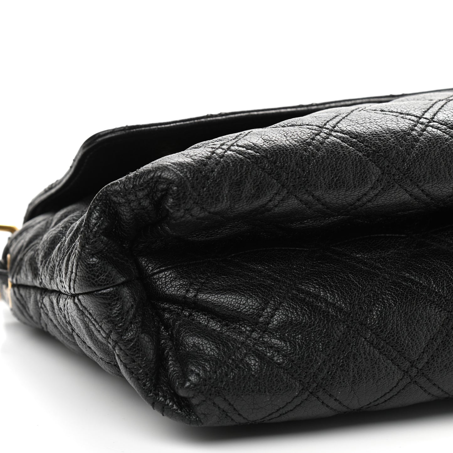 Lambskin Quilted The XL Single Flap Black