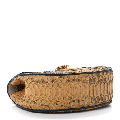 Chloe Snakeskin Mini Drew Shoulder Bag Curry Yellow 4 of 13