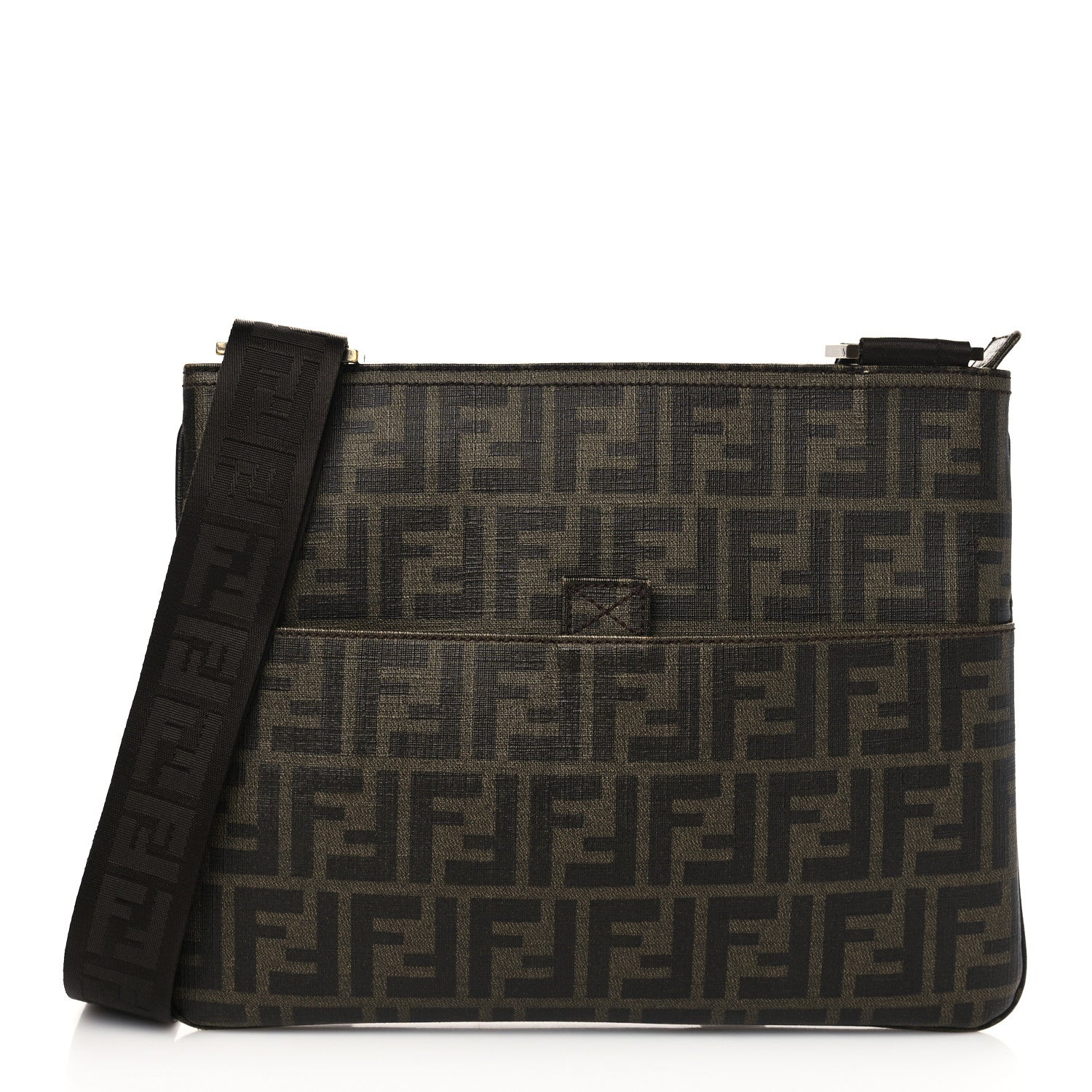 Fendi Zucca Spalmati Messenger Bag Tobacco 1 of 6