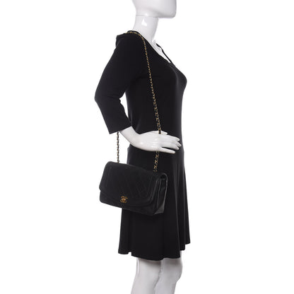 Chanel Lambskin Quilted Medium Single Flap Black 2 of 14